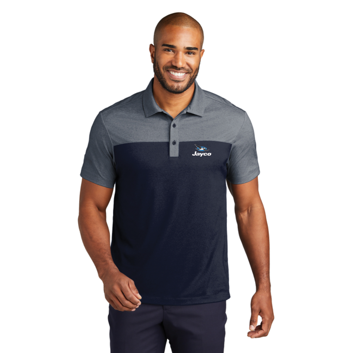 Port Authority® Fine Pique Blend Blocked Polo