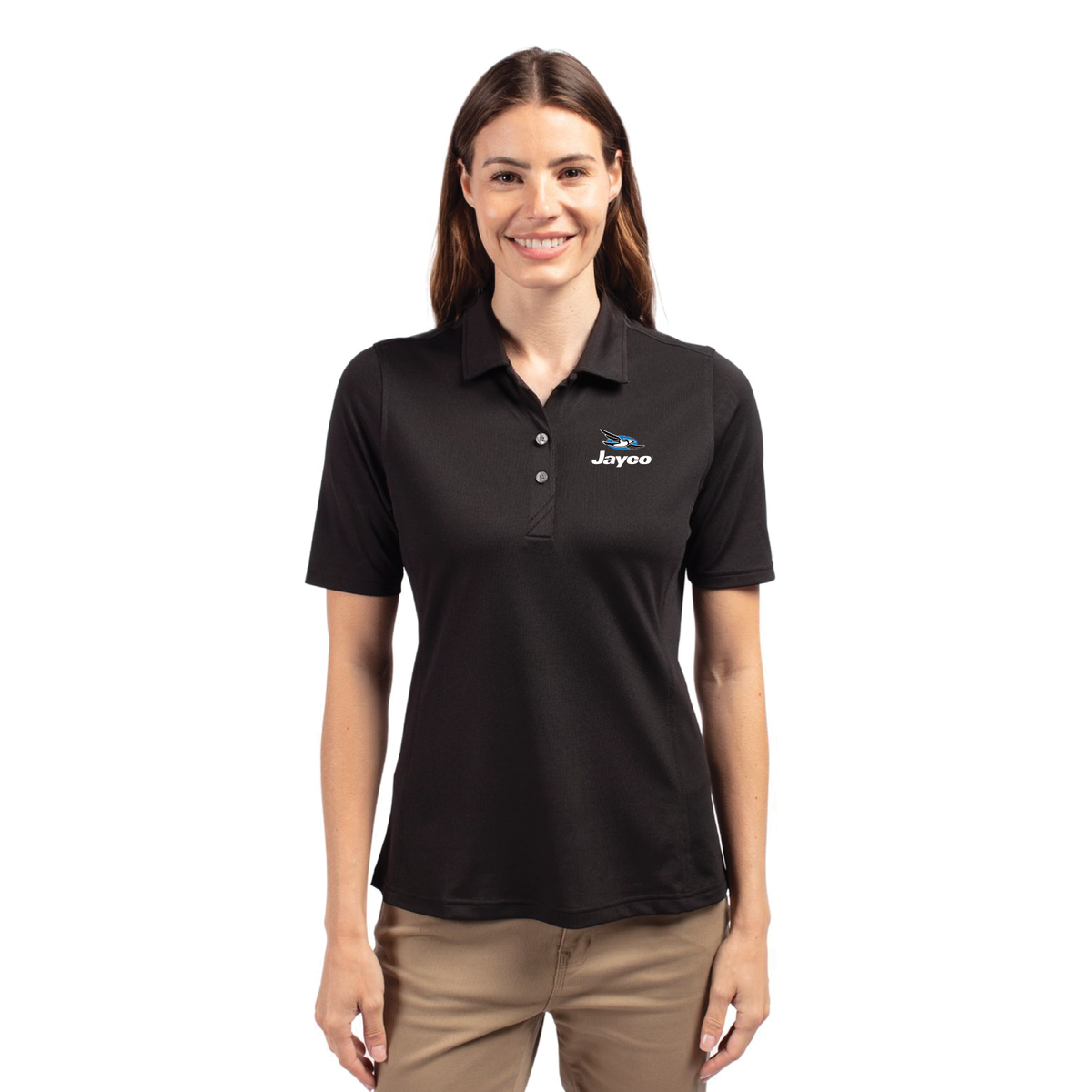 Cutter & Buck Virtue Recycled Featherlight Pique Womens Polo