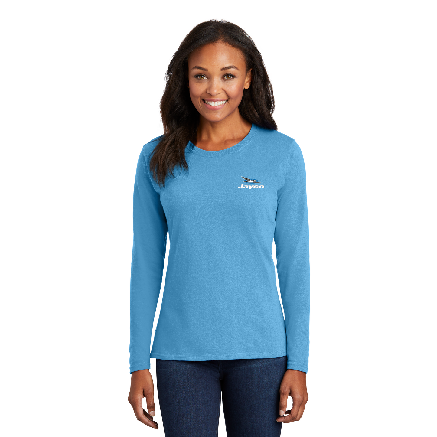 Port & Company® Ladies Long Sleeve Core Cotton Tee - LPC54LS