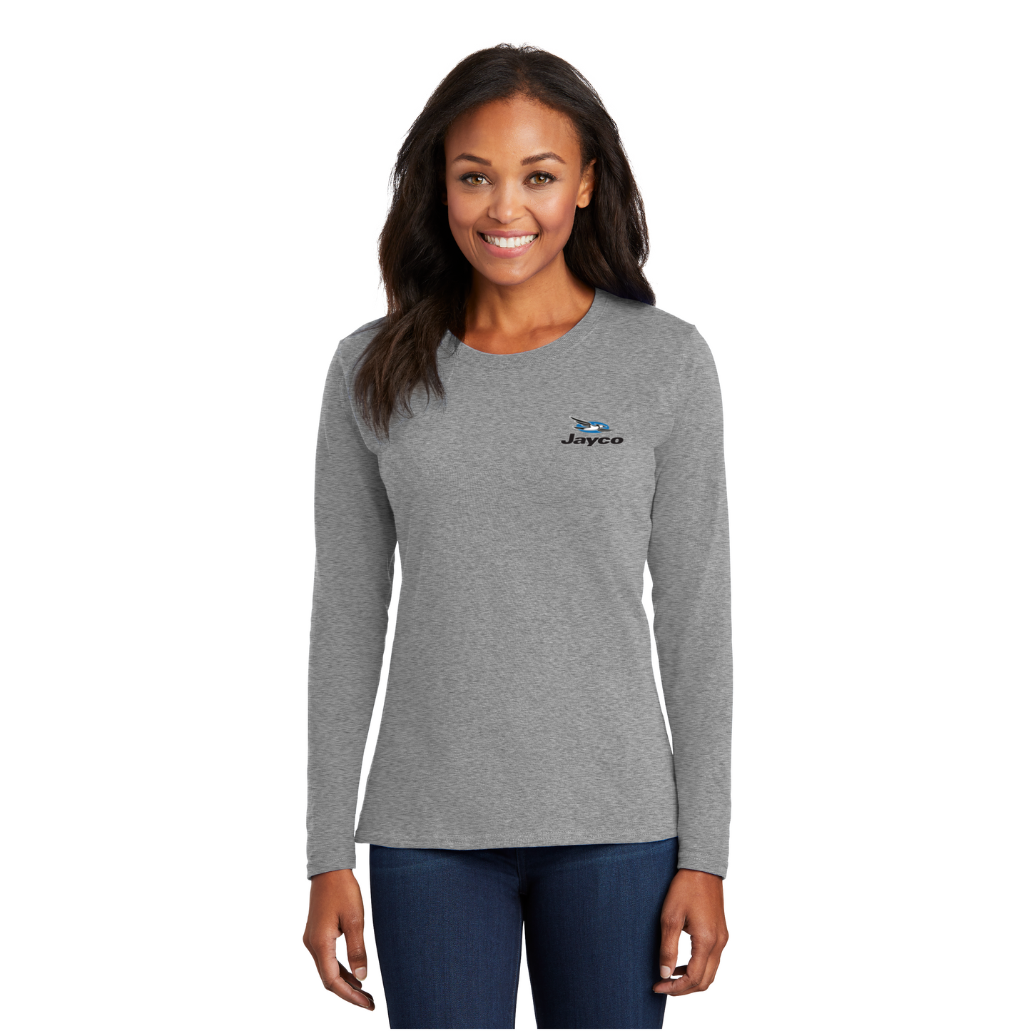 Port & Company® Ladies Long Sleeve Core Cotton Tee - LPC54LS