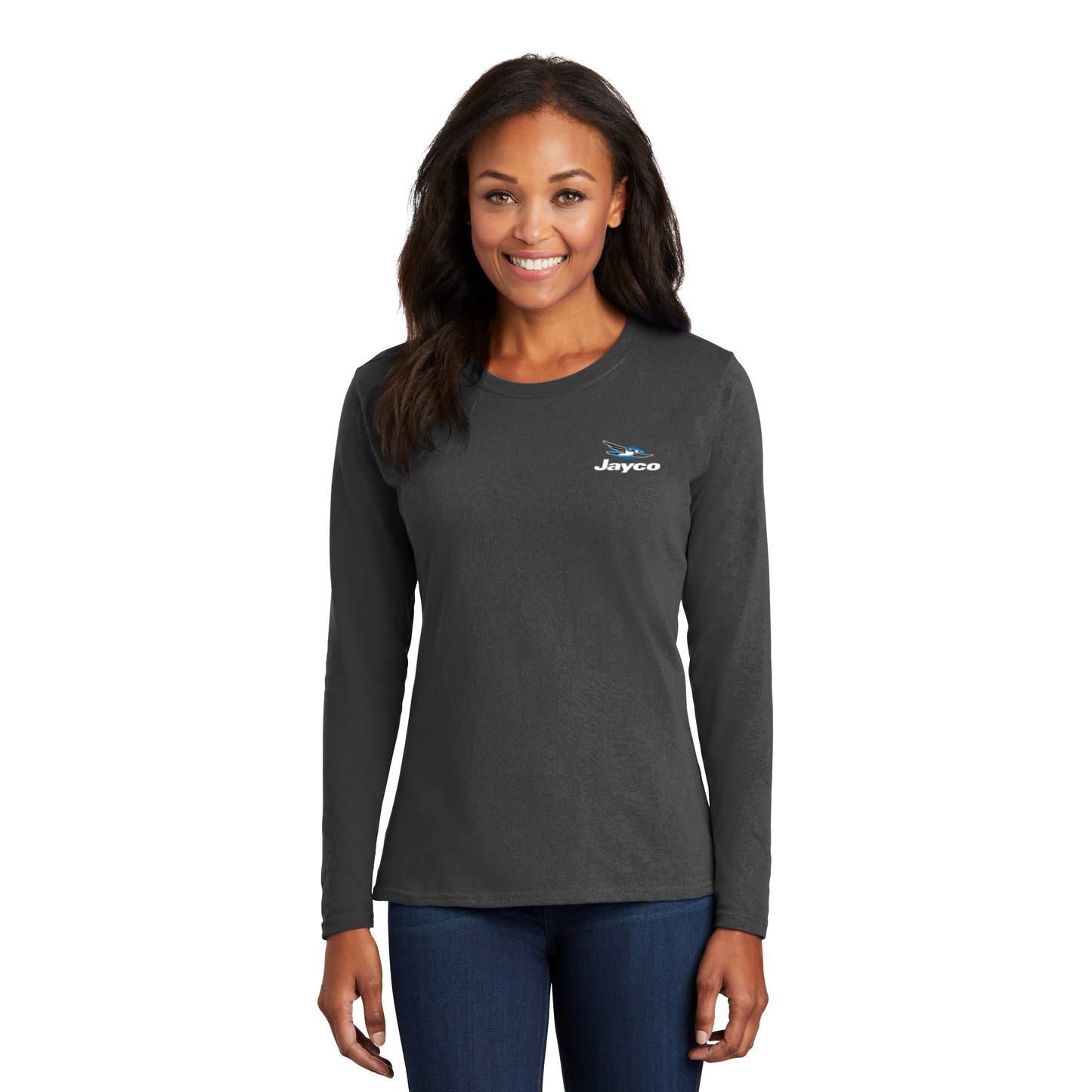 Port & Company® Ladies Long Sleeve Core Cotton Tee - LPC54LS