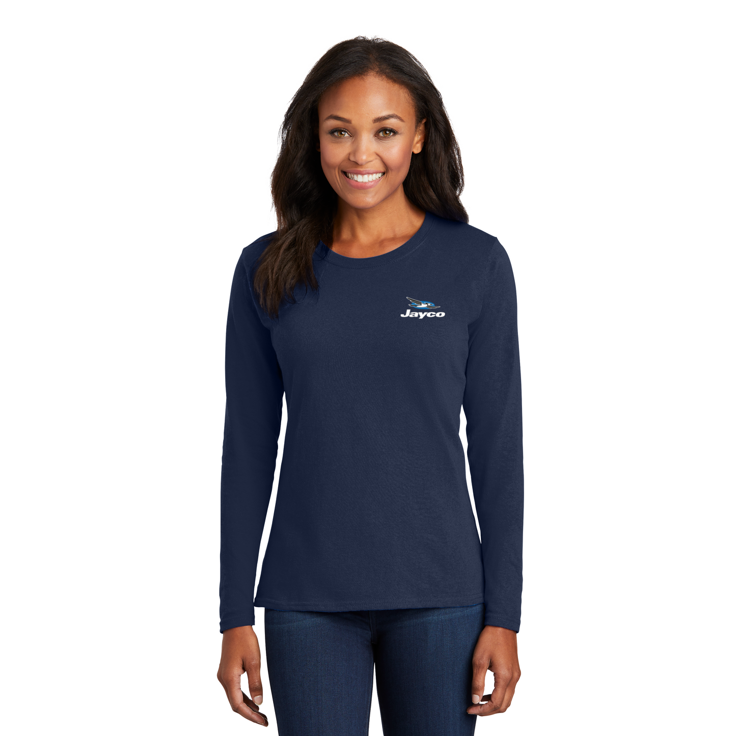 Port & Company® Ladies Long Sleeve Core Cotton Tee - LPC54LS