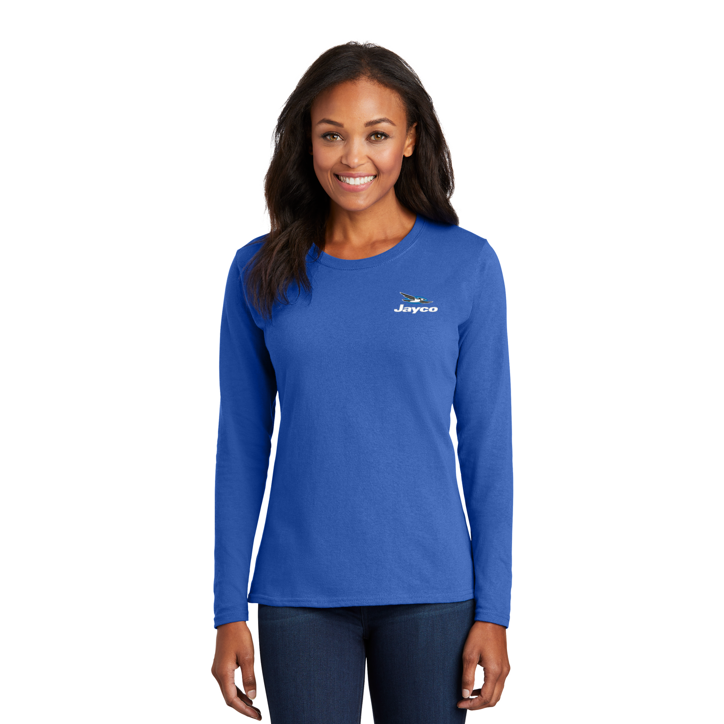 Port & Company® Ladies Long Sleeve Core Cotton Tee - LPC54LS
