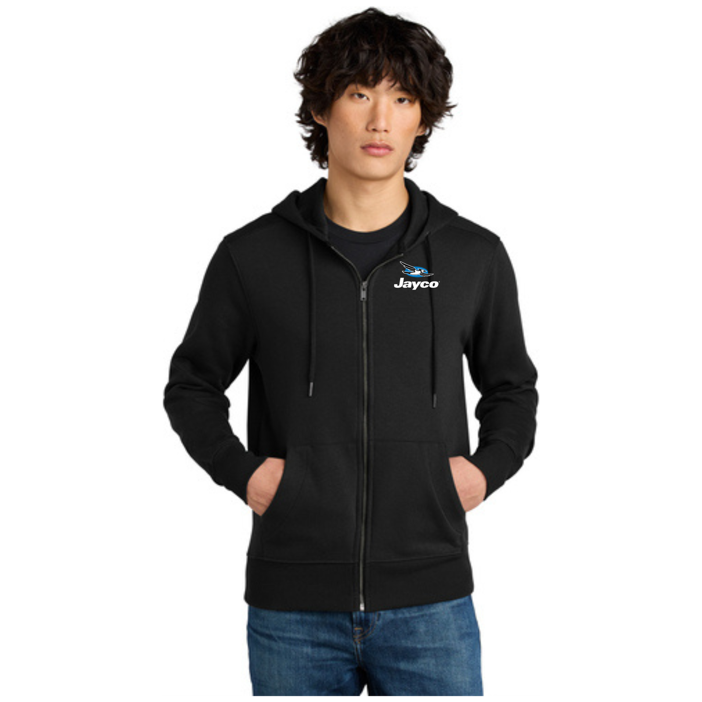 District® Perfect Weight® Fleece Full-Zip Hoodie - DT1103