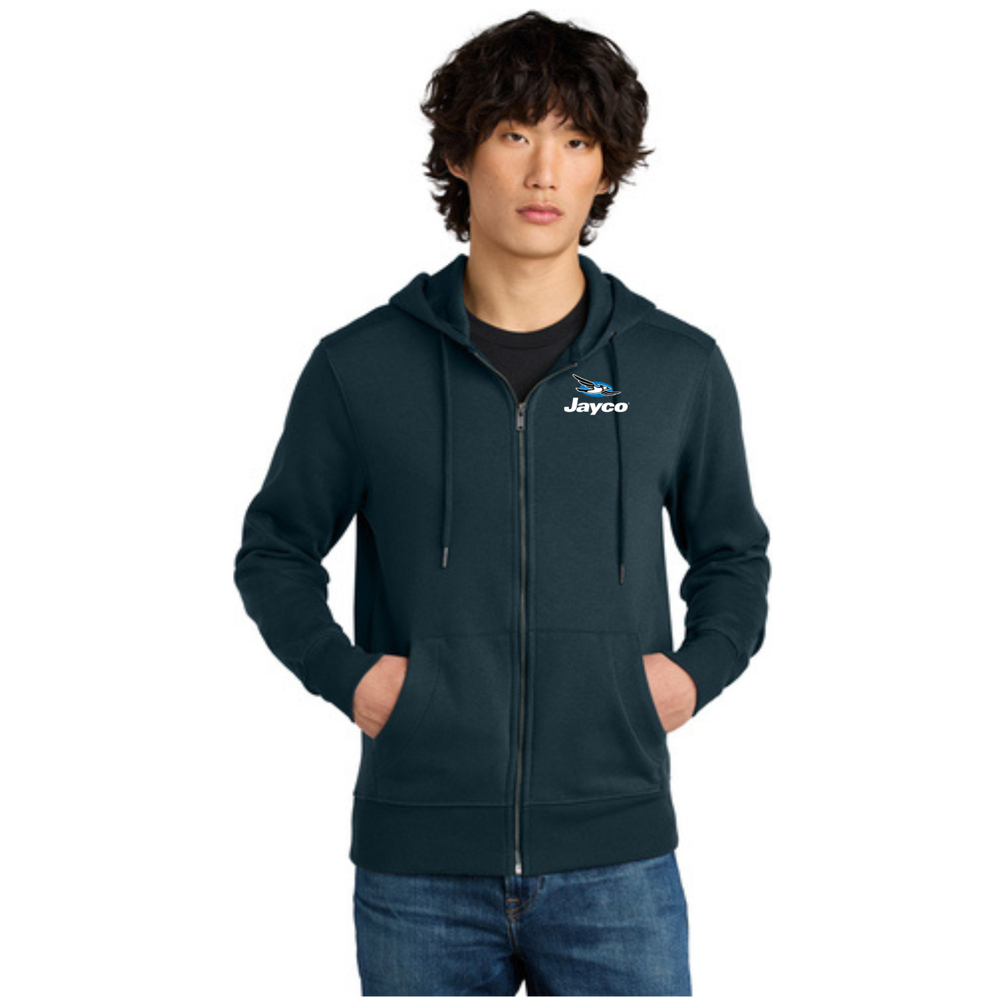 District® Perfect Weight® Fleece Full-Zip Hoodie - DT1103