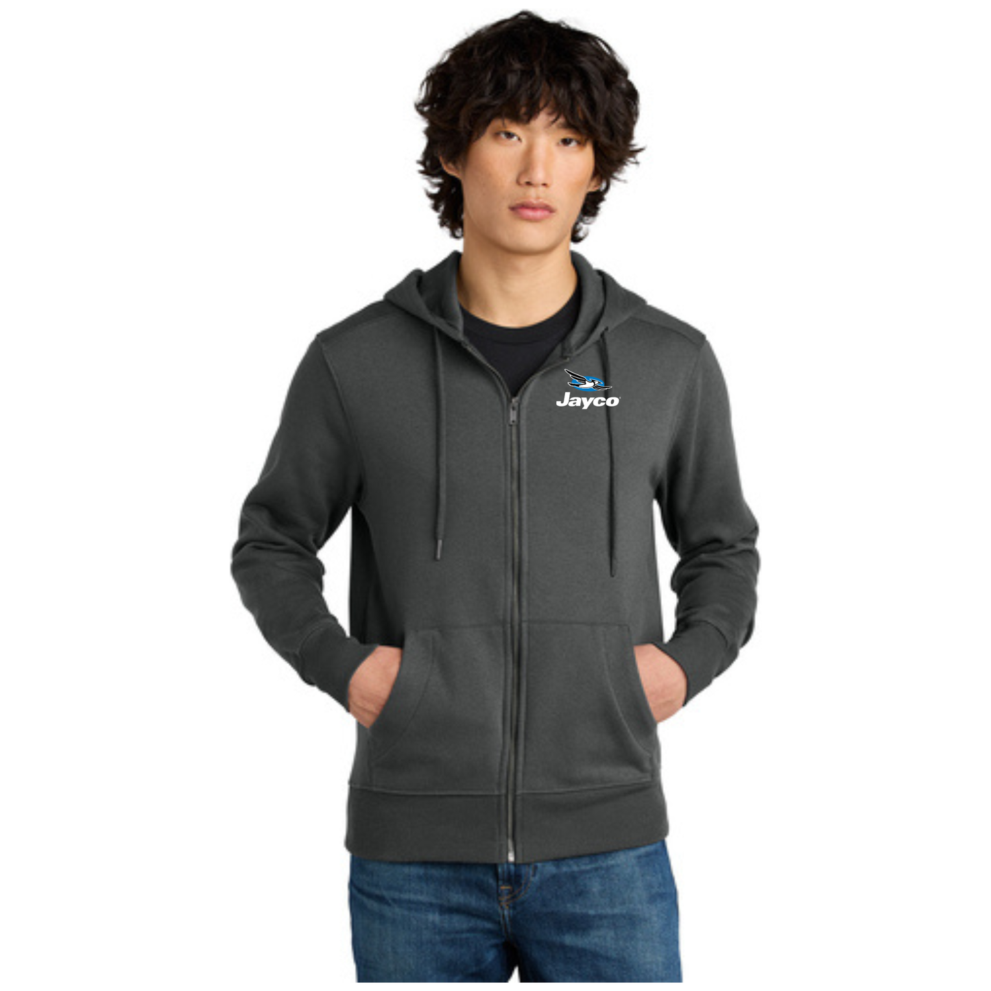District® Perfect Weight® Fleece Full-Zip Hoodie - DT1103