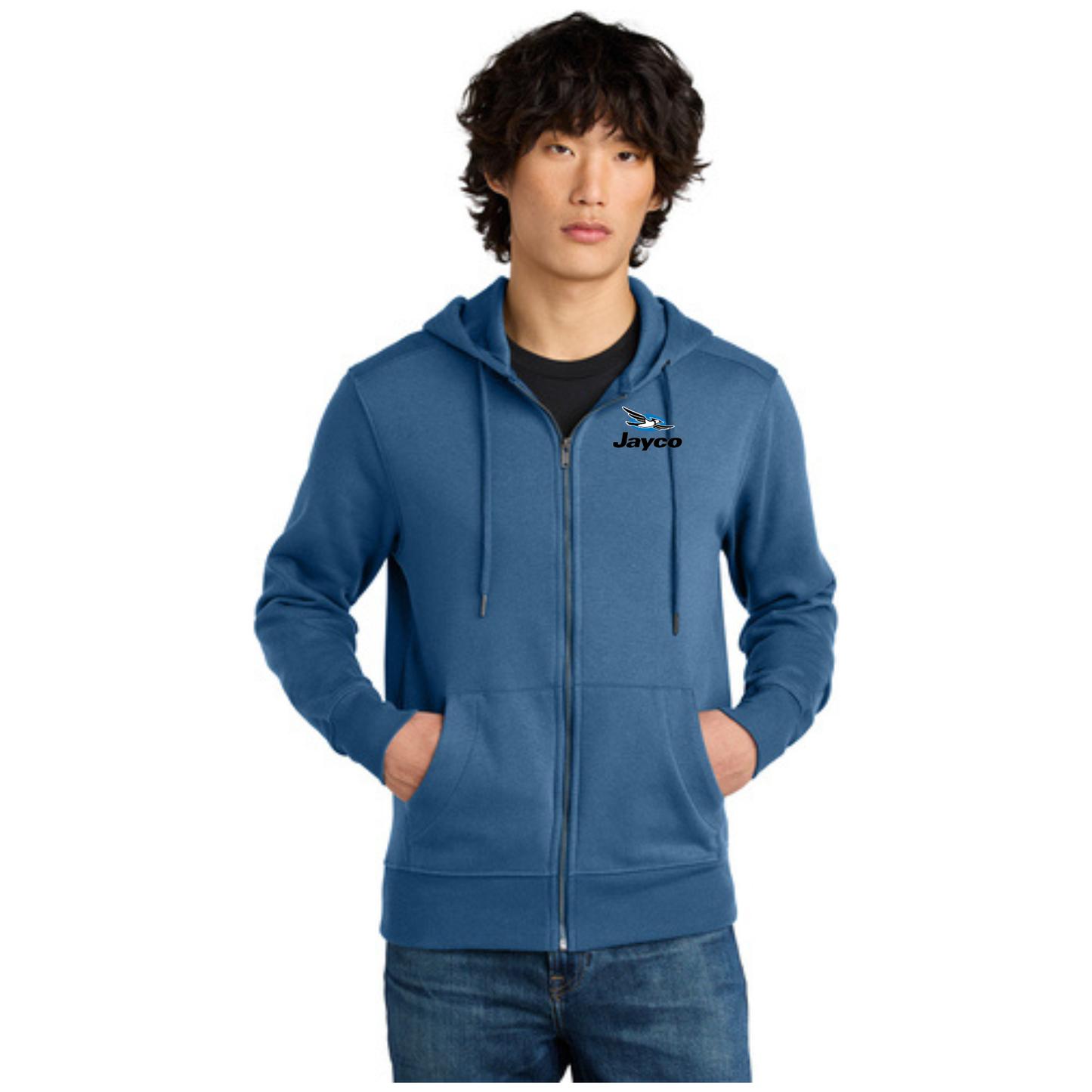 District® Perfect Weight® Fleece Full-Zip Hoodie - DT1103