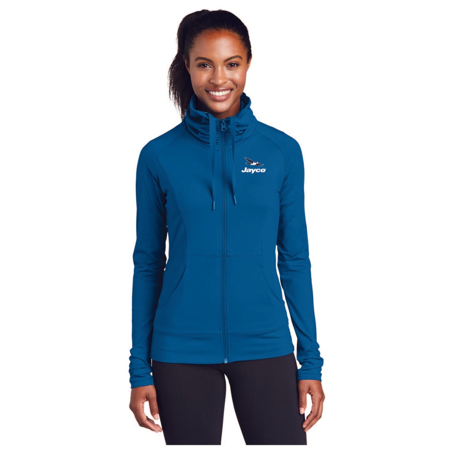 Sport-Tek® Ladies Sport-Wick® Stretch Full-Zip Jacket - LST852