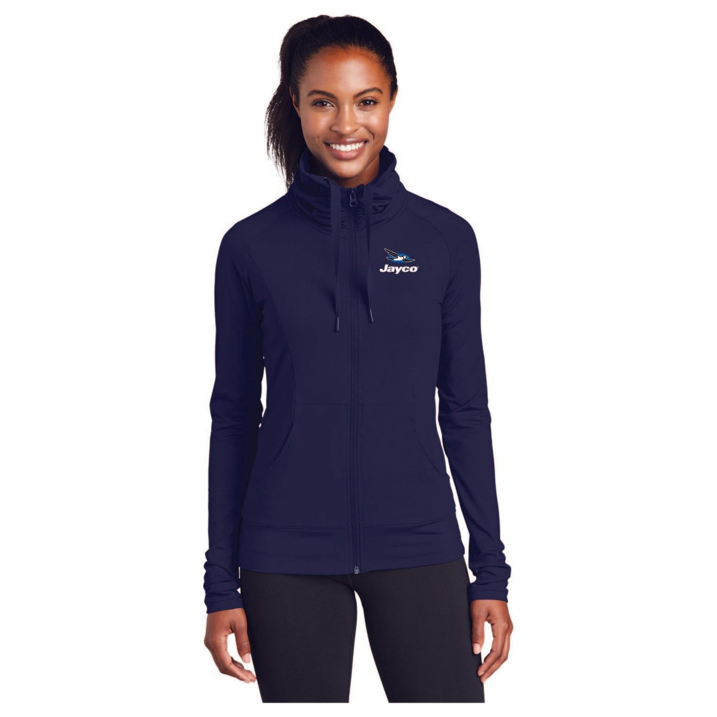Sport-Tek® Ladies Sport-Wick® Stretch Full-Zip Jacket - LST852