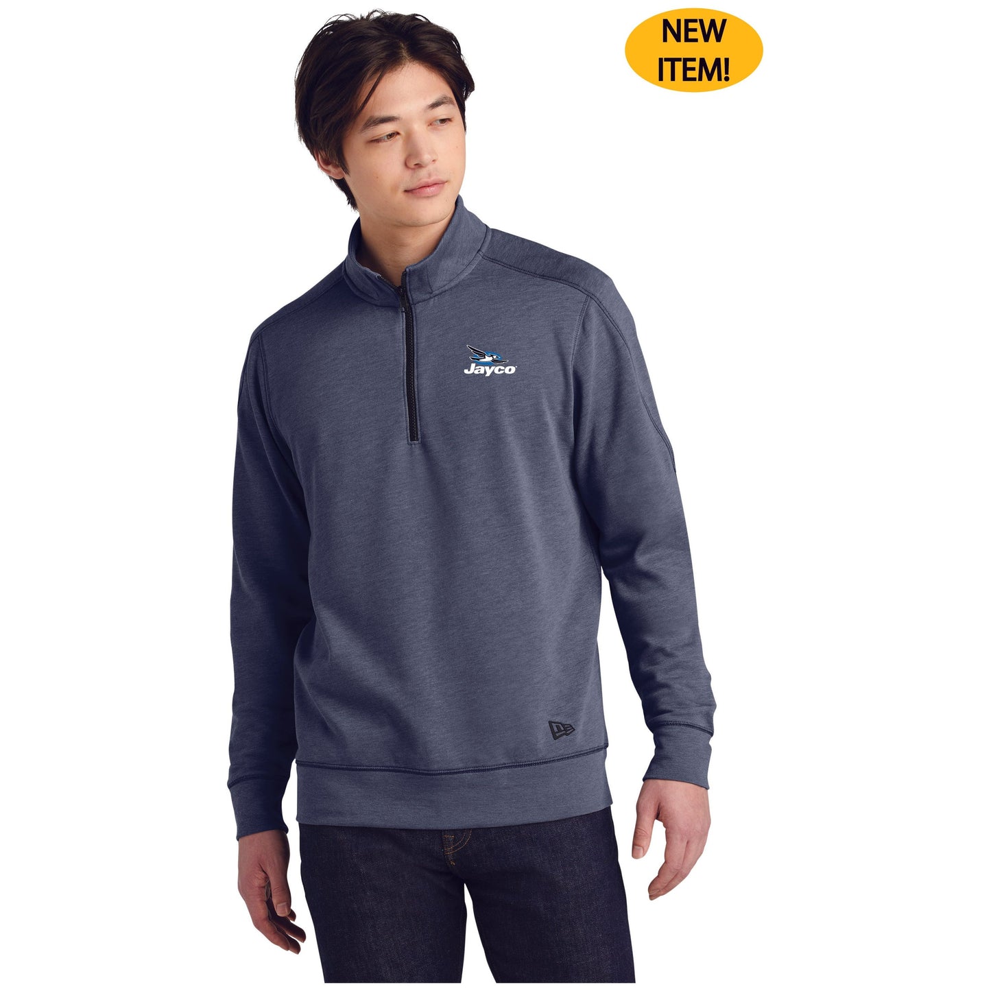 New Era® Tri-Blend Fleece 1/4-Zip Pullover - NEA512