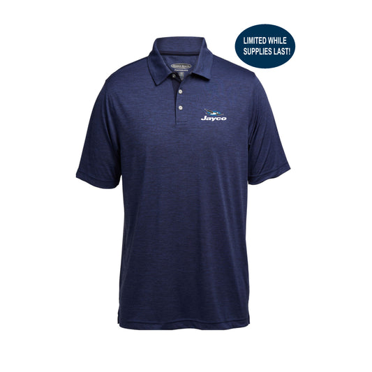 LIMITED- Men's Navy Heather Polo