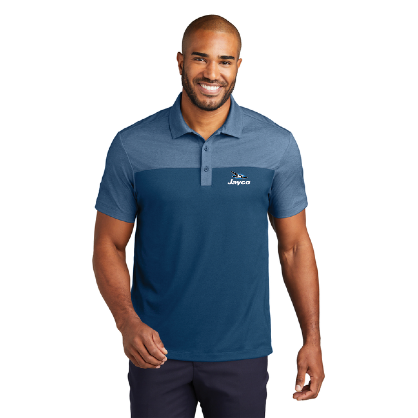 Port Authority® Fine Pique Blend Blocked Polo