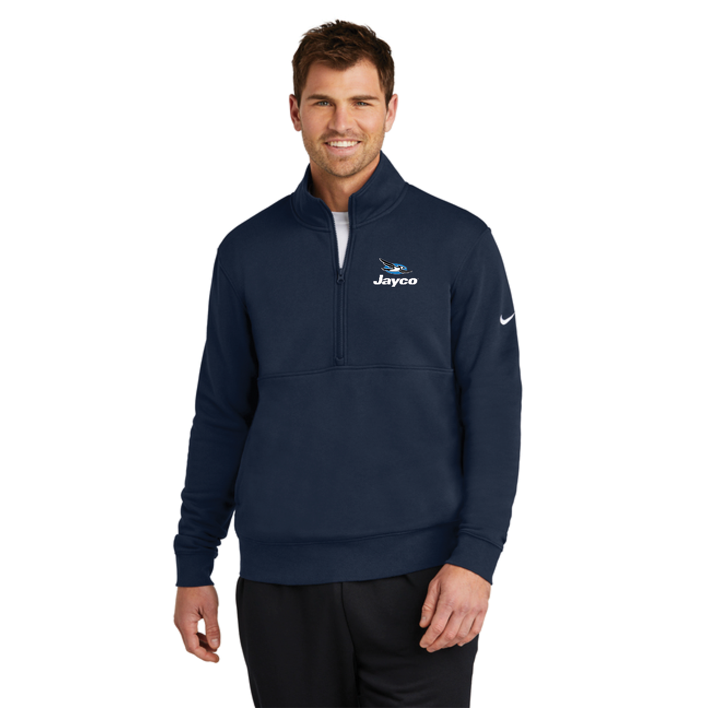 Nike Club Fleece Sleeve Swoosh 1/2-Zip - NKDX6718