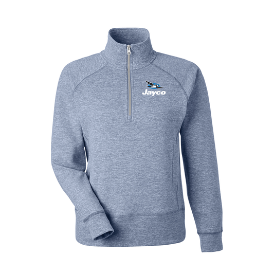 J.America Ladies Electric Fleece 1/4 Zip