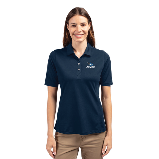 Cutter & Buck Virtue Recycled Featherlight Pique Womens Polo