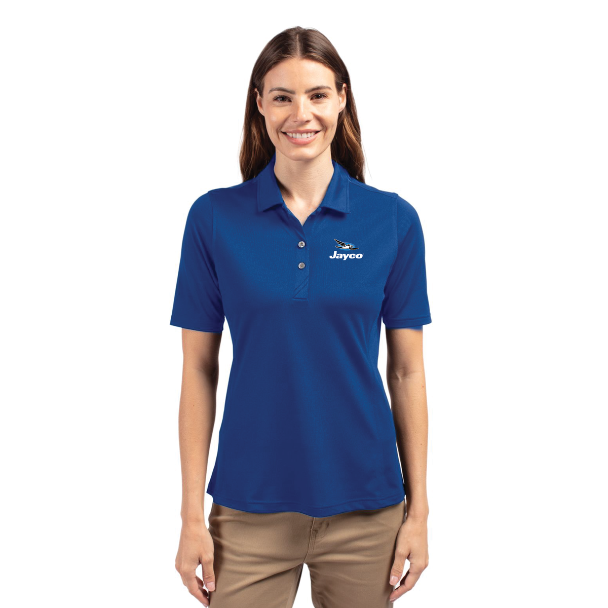 Cutter & Buck Virtue Recycled Featherlight Pique Womens Polo