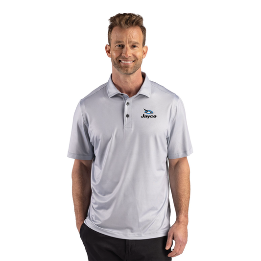 Cutter & Buck Pike Recycled Lattice Print Mens Polo